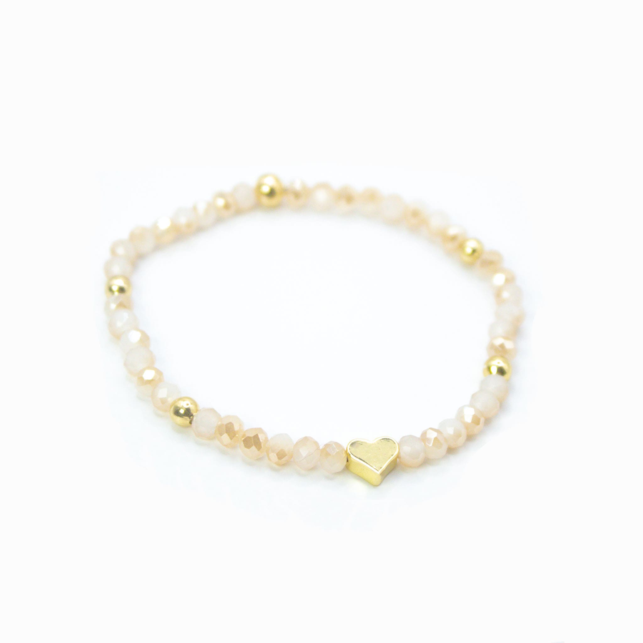 Pulsera Destello de Cristales Corazón